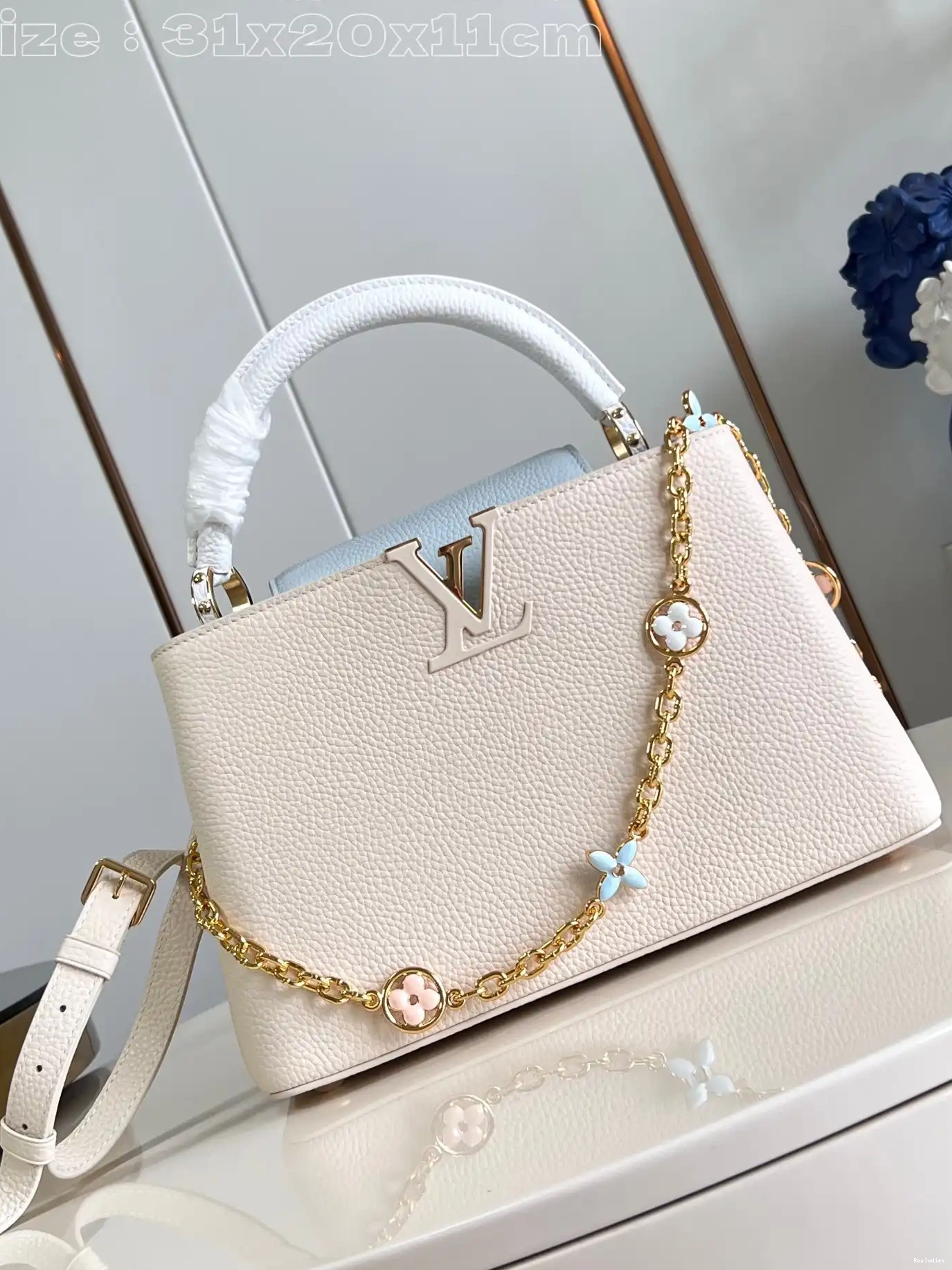 Repzbay VUITTON LOUIS BB-31.5*20*11CM CAPUCINES 0611